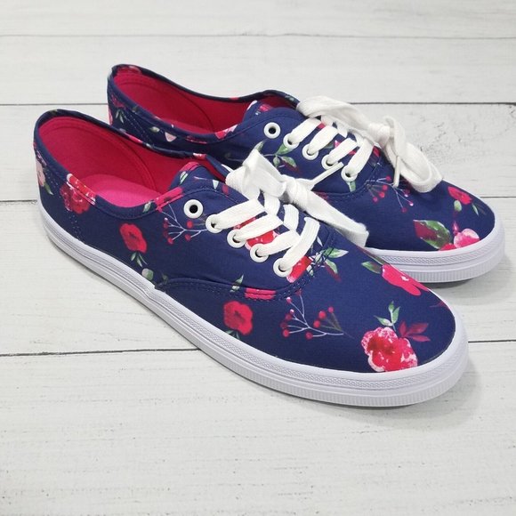 American Eagle Bal Floral Sneakers Women's Size 8 - Picture 1 of 7